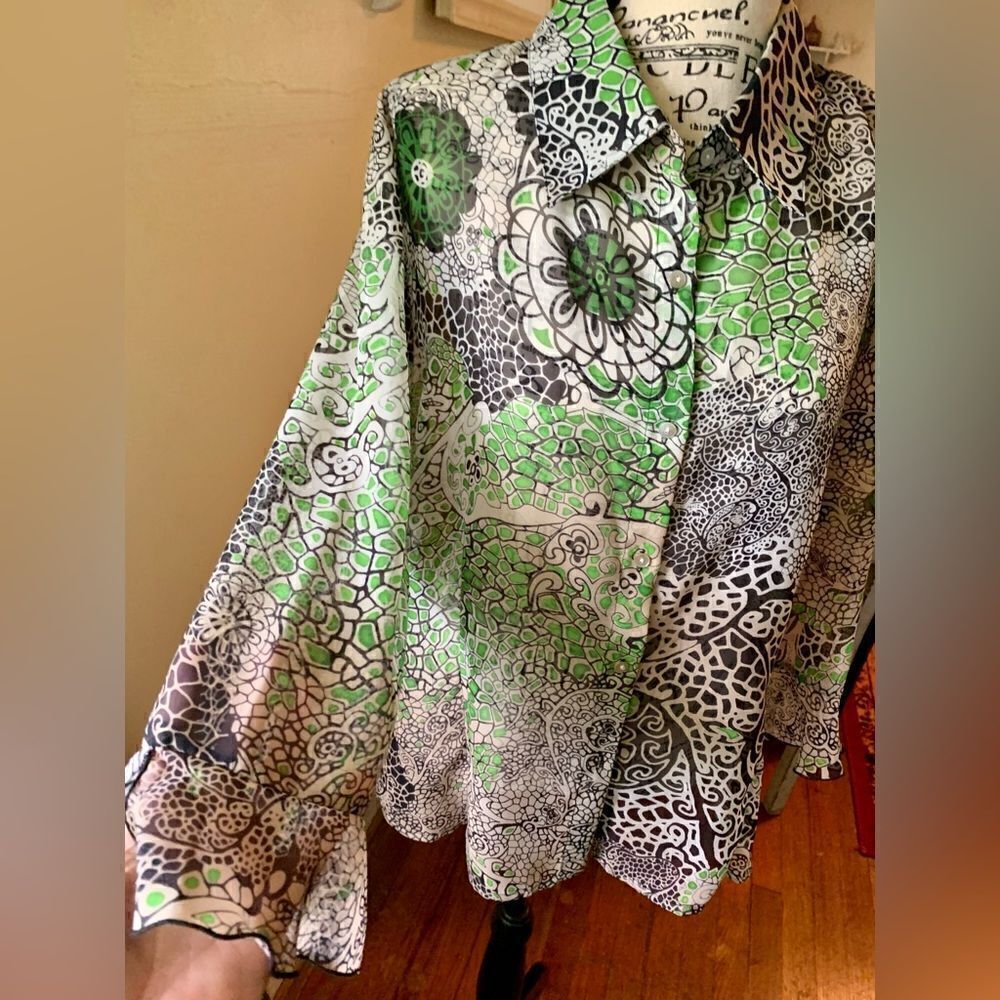 Nicola print blouse - Picture 3 of 6